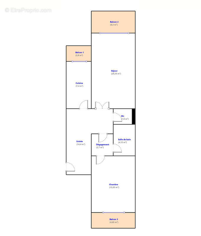 Appartement à SAINT-LAURENT-DU-VAR