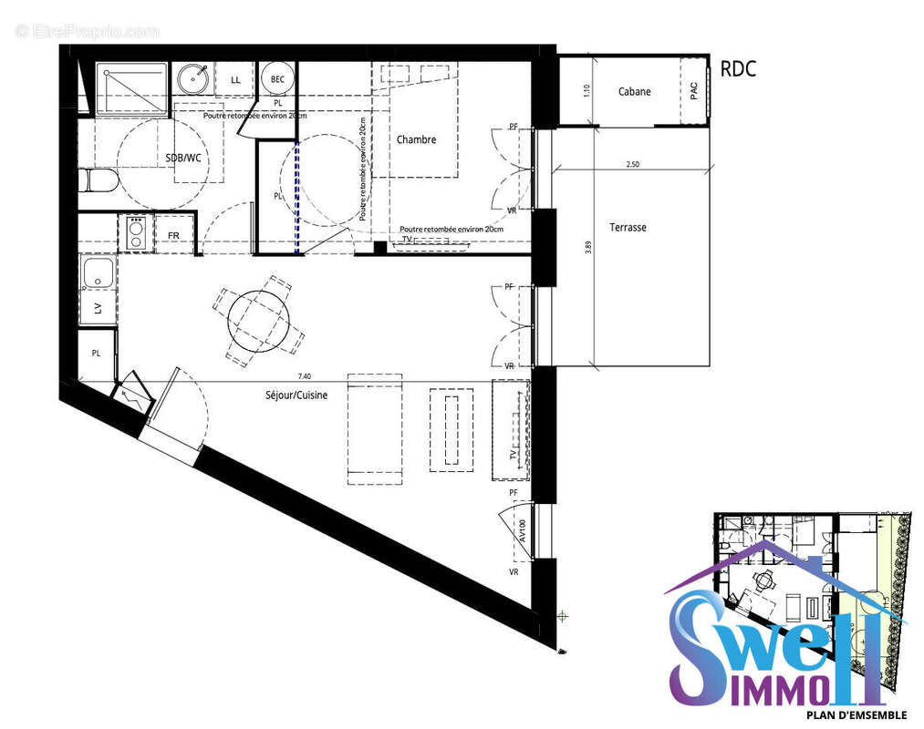 Appartement à MESSANGES