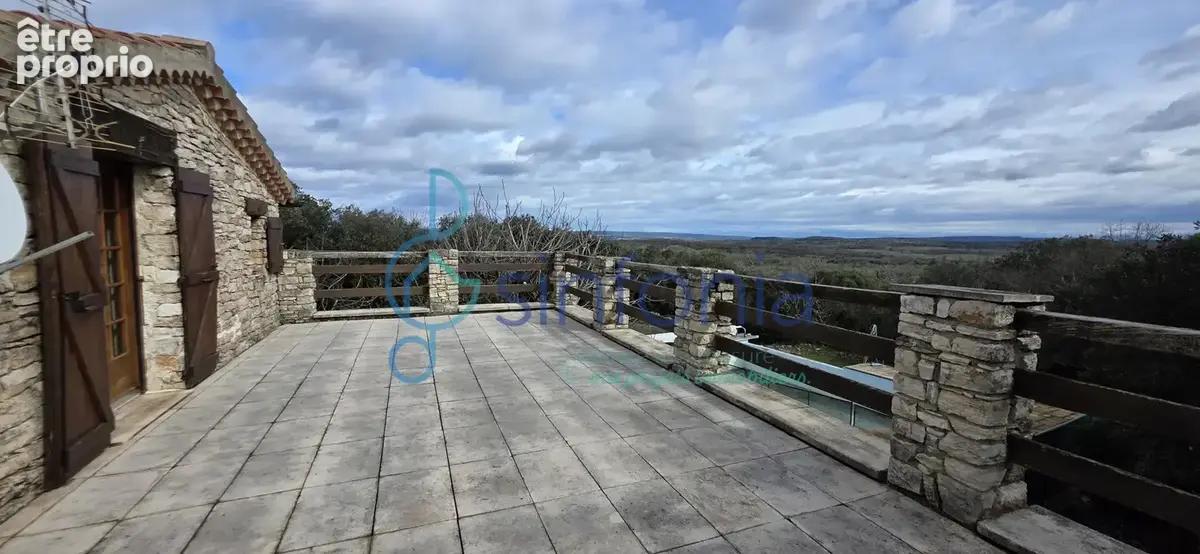 Maison en pierre avec vue panoramique et piscine entre Uzés et Barjac - photo 2