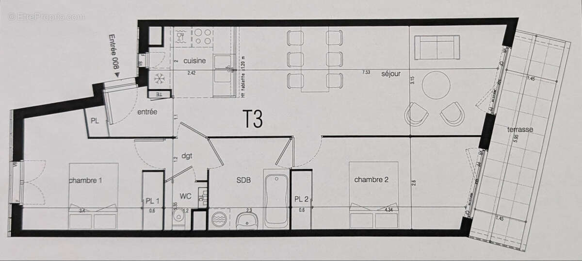 Appartement à CHANTEPIE