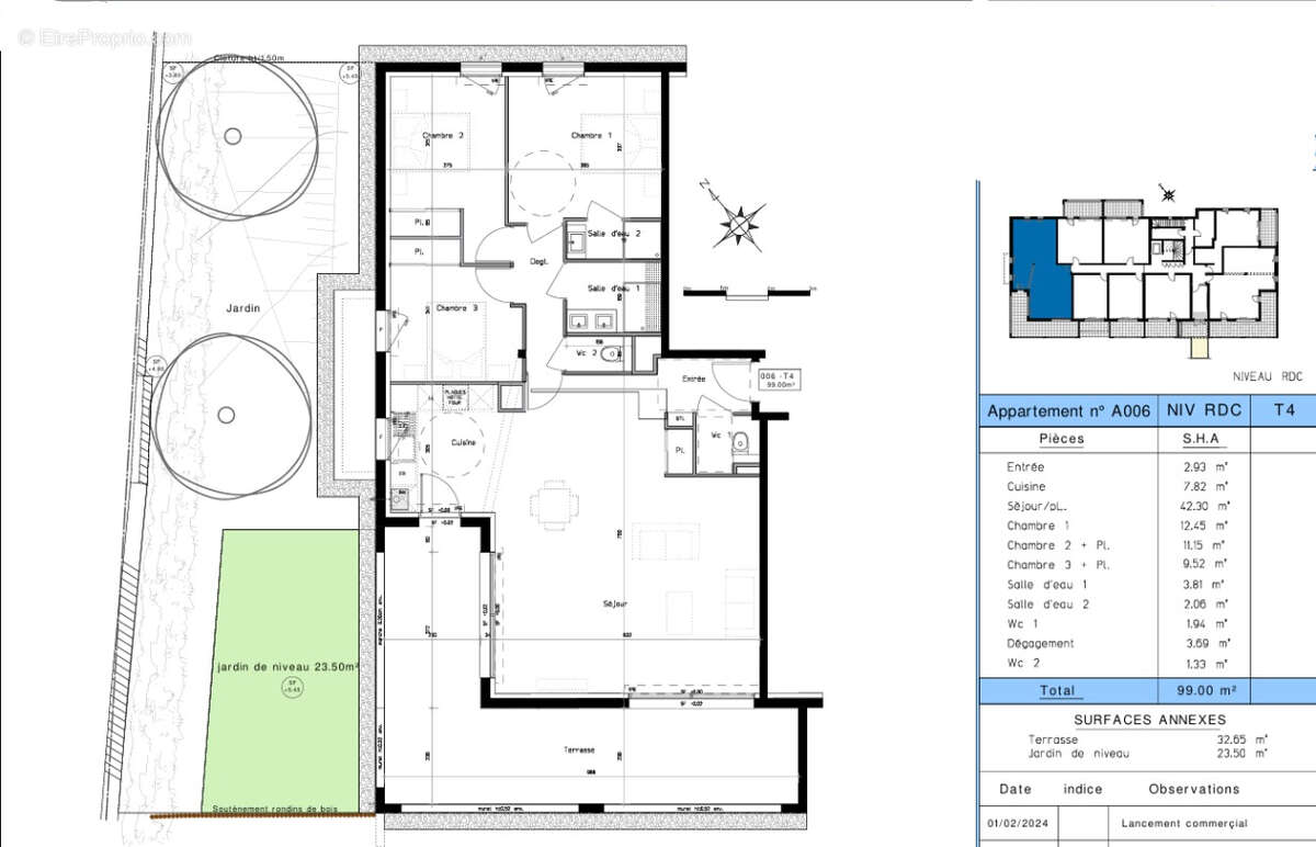 Appartement à CAPBRETON