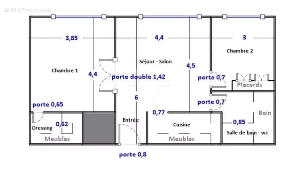 Appartement à PARIS-16E