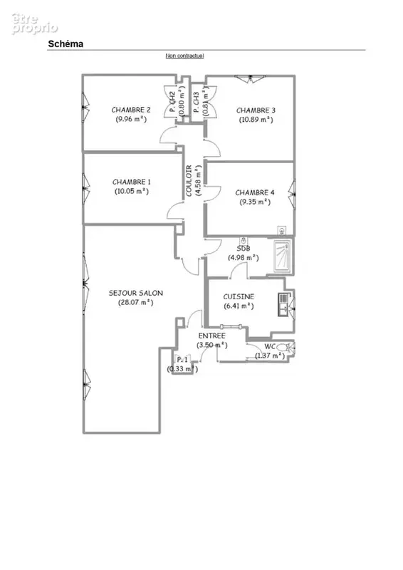 Appartement Avon 5 pièce(s) 91.10 m2 - photo 6