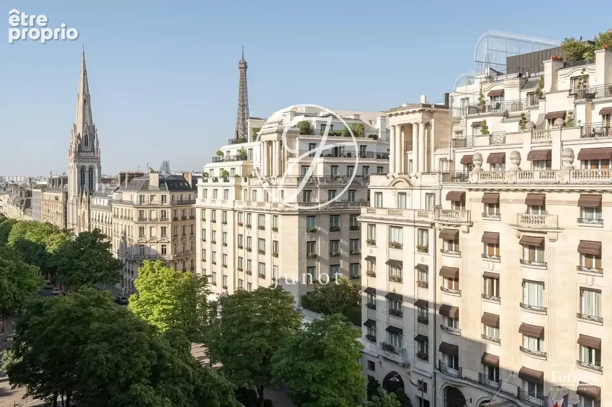 Paris 8e - GEORGE V - Appartement - 3 pièces - 80,51m² Carrez - 1 chambre - Somptueuse vue dégagée - photo 1