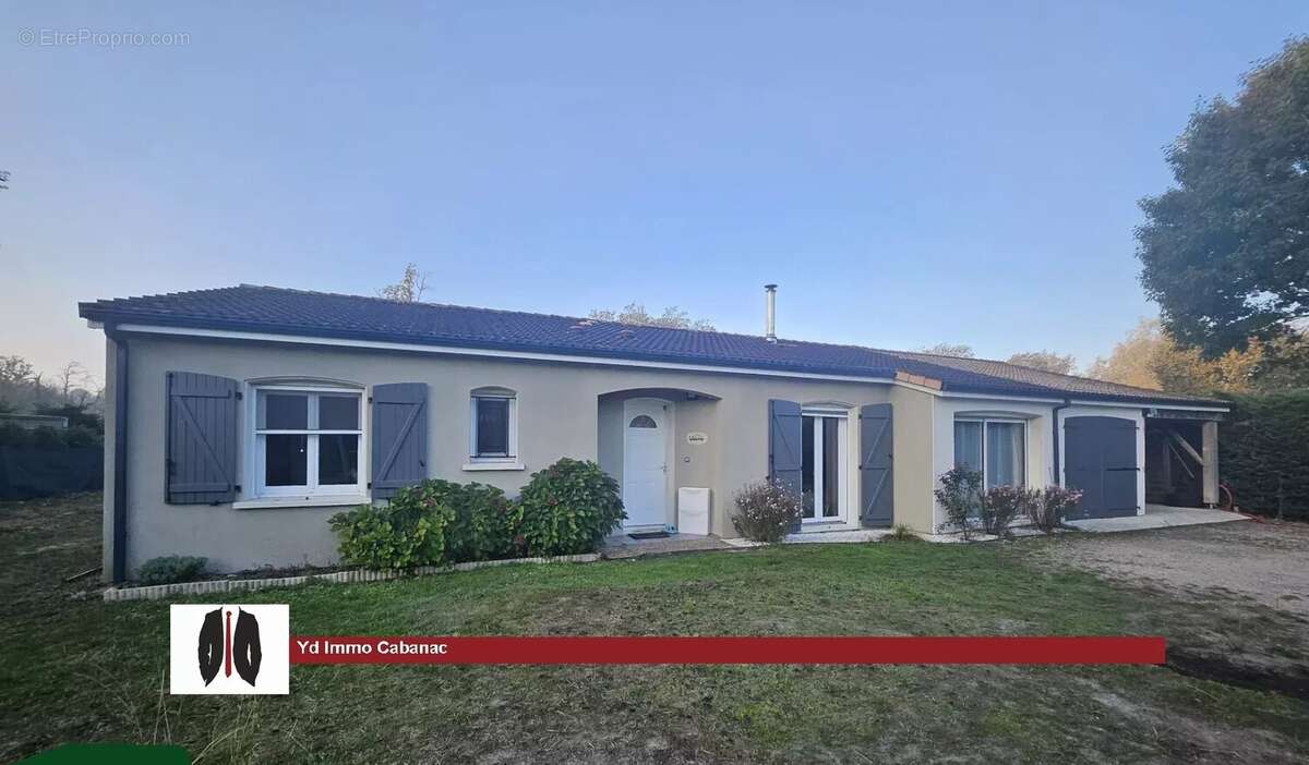 Maison à CABANAC-ET-VILLAGRAINS
