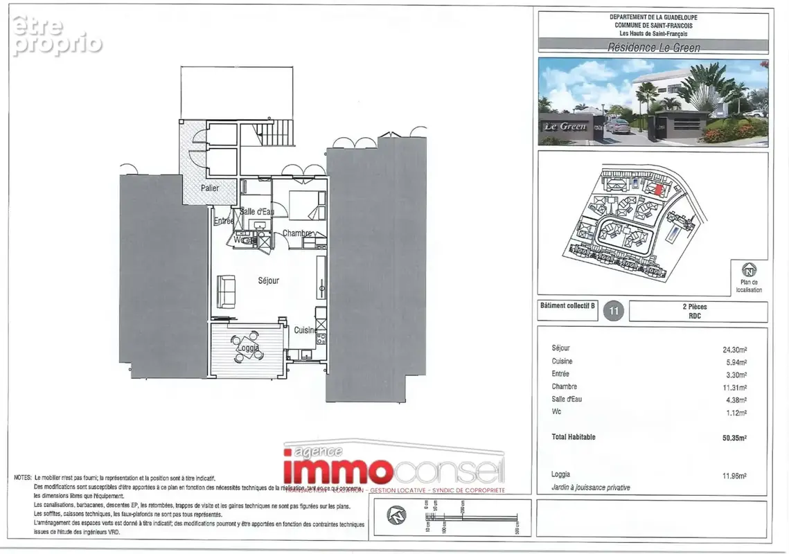 Appartement T2 de standing Résidence le Green - photo 8