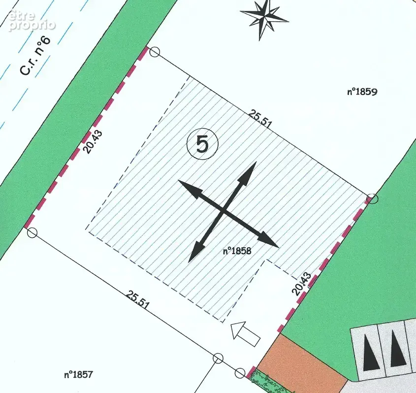 Terrain à batir 521 m2 viabilisé et prêt à construire - photo 3
