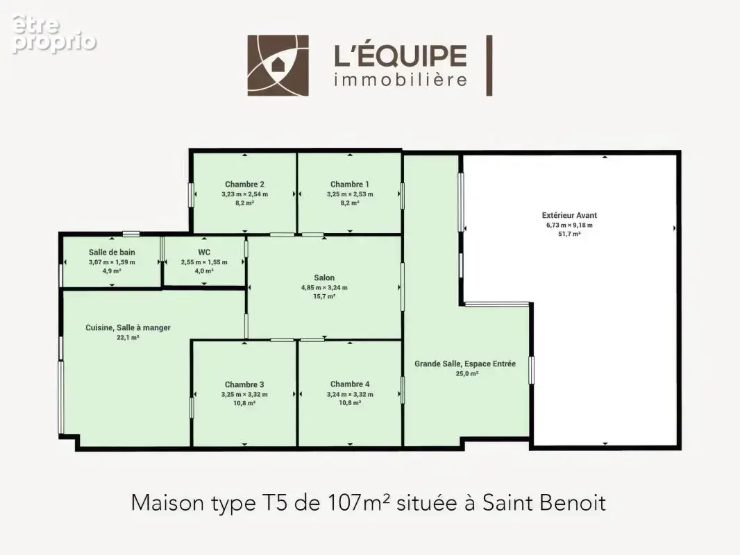 Maison 5 pièces 109 m² à vendre à Saint-Benoit (97470) - photo 7