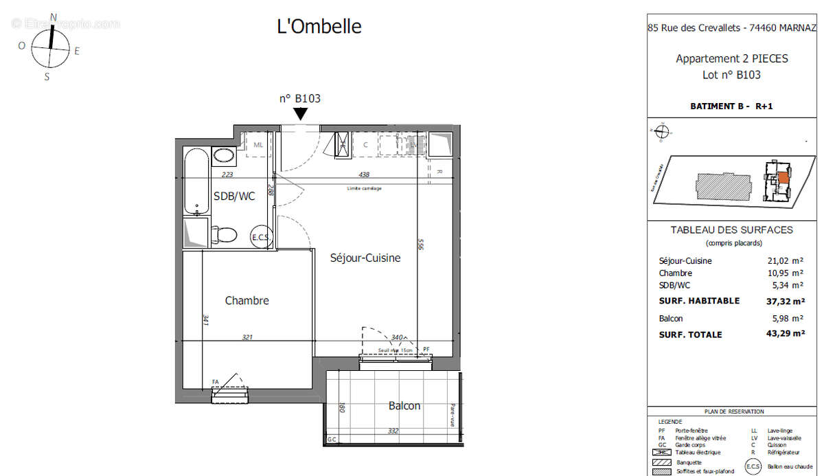 Appartement à MARNAZ