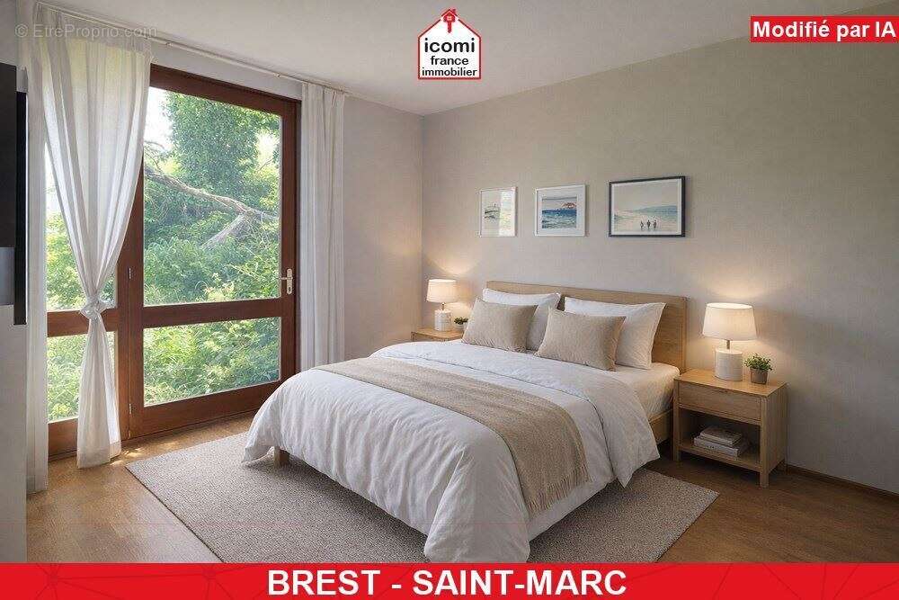 Finistere - brest (29200) - a vendre - propriete d'architecte de 150m² sur +700m² de terrain - 5 chambres - structure beton banc - photo 9