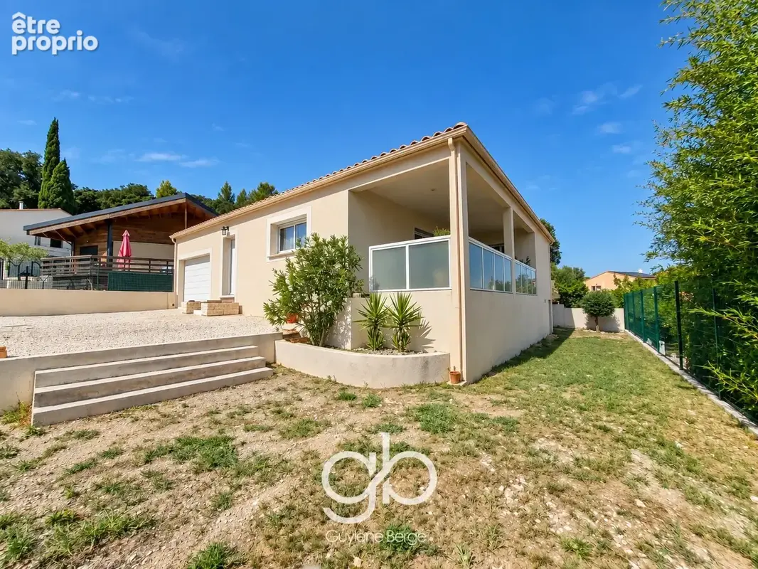Maison t4  sommieres 30250  plain pied 103 m2  3 chambres  terrain 450 m2  garage  dpe a - photo 5