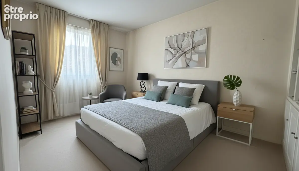 superbe appartement de standing, 2 chambres, double pièce, jardin de Lonchamps. - photo 3