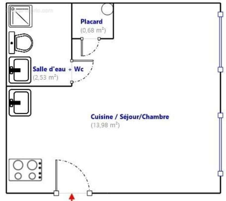Appartement 17 m² à Marseille-4e  - photo 5
