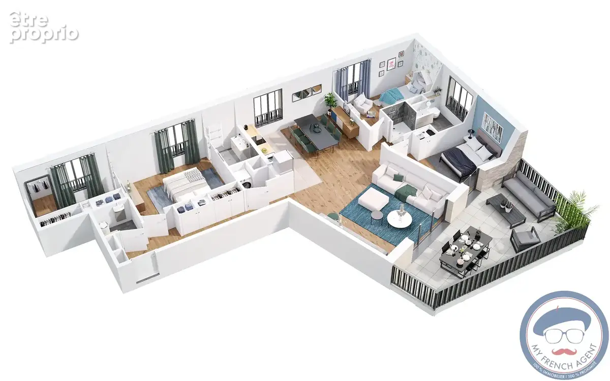 Orléans : Appartement 5 pièces à vendre pour famille avec 2 enfants - photo 2