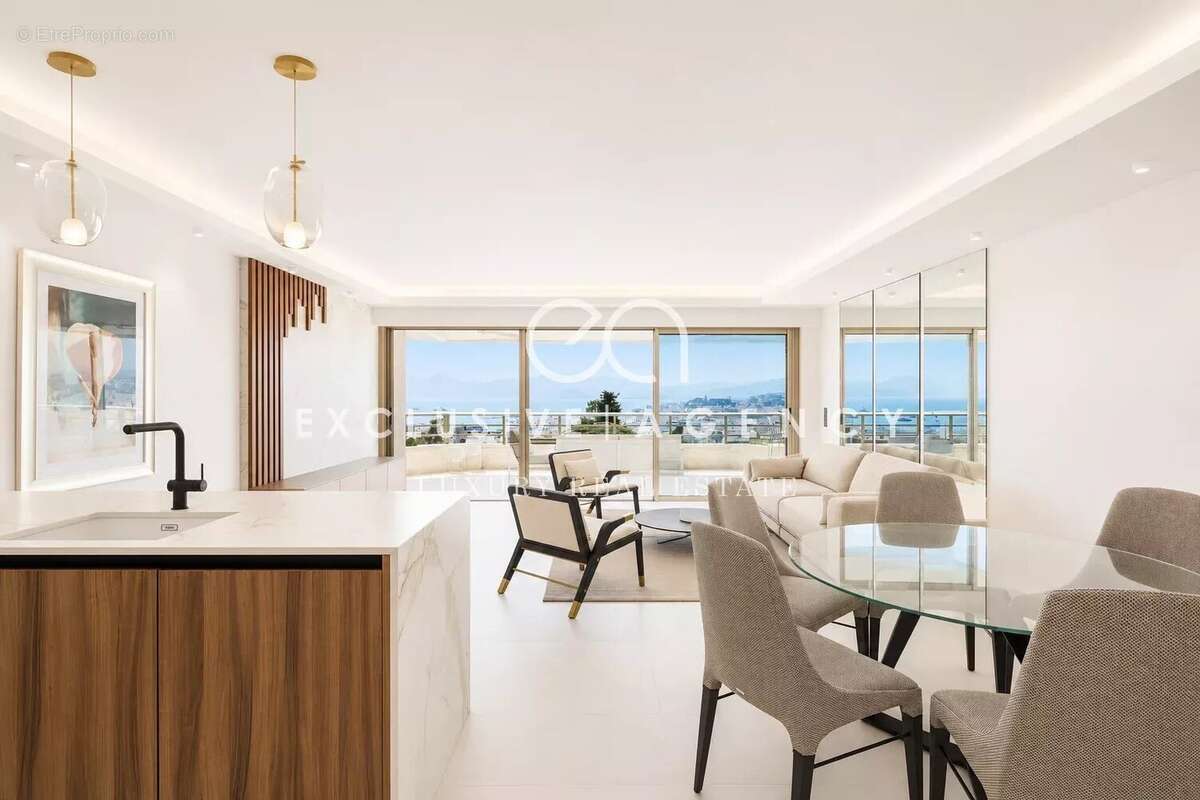 Cannes Californie Appartement de prestige 4 pièces 92m² vue mer panoramique et terrasse - photo 4