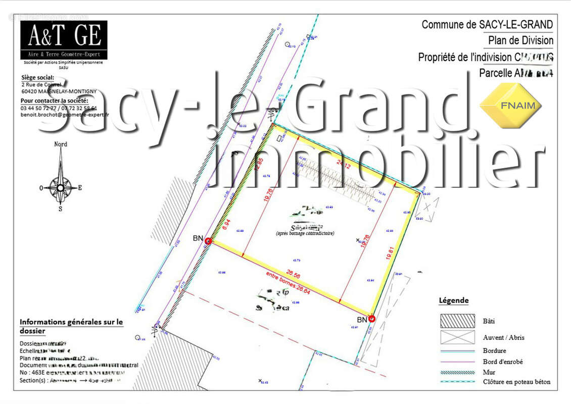 Terrain à SACY-LE-GRAND