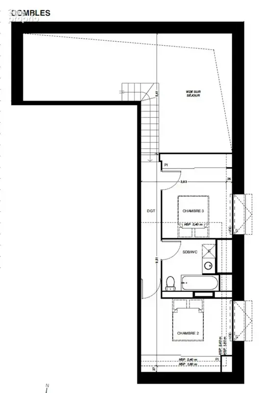 Dernier etage et grande terrasse 102m2 - photo 3