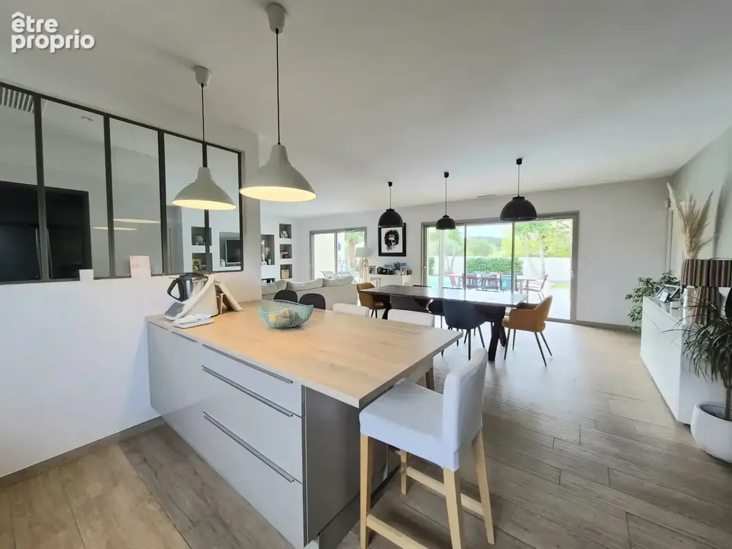 Narbonne-villa contemporaine de plain-pied avec piscine - photo 5