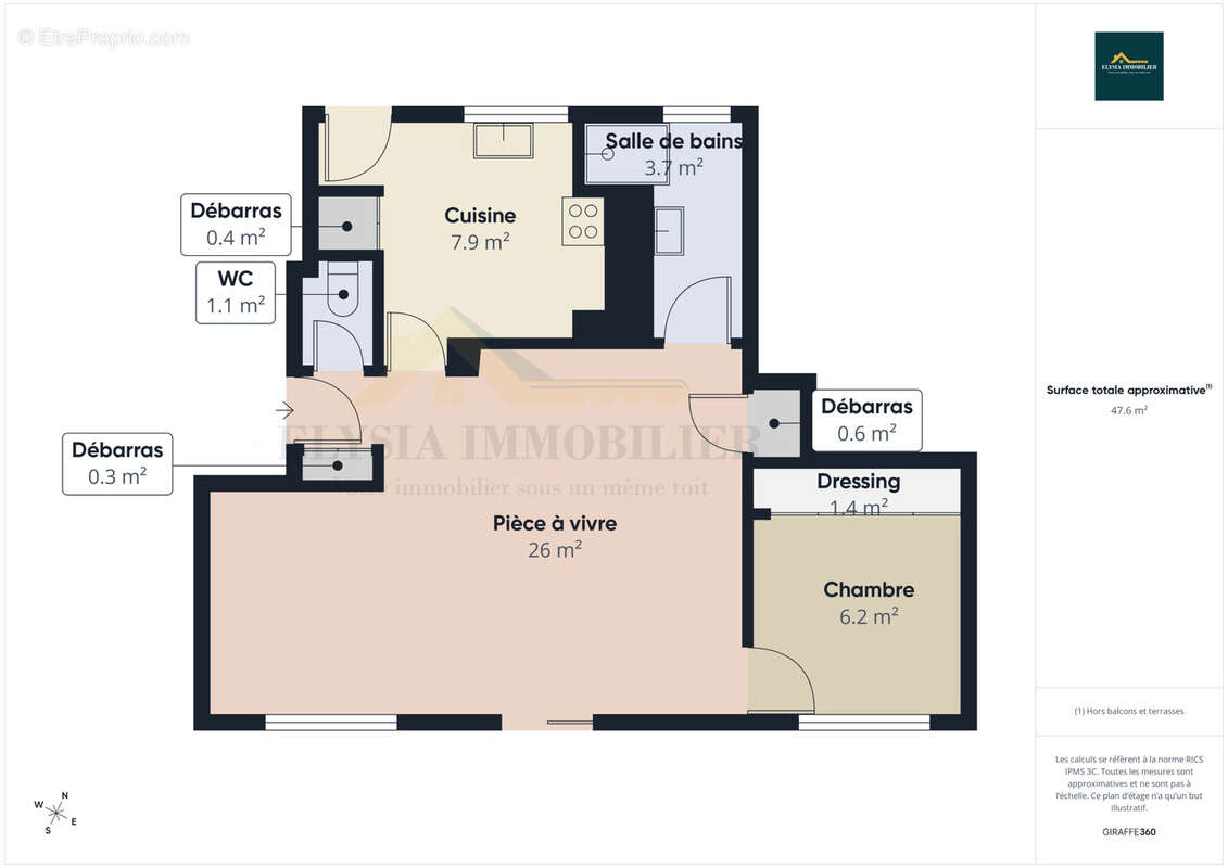 Appartement F2 47,56 m2 NANCY 54000 - photo 10