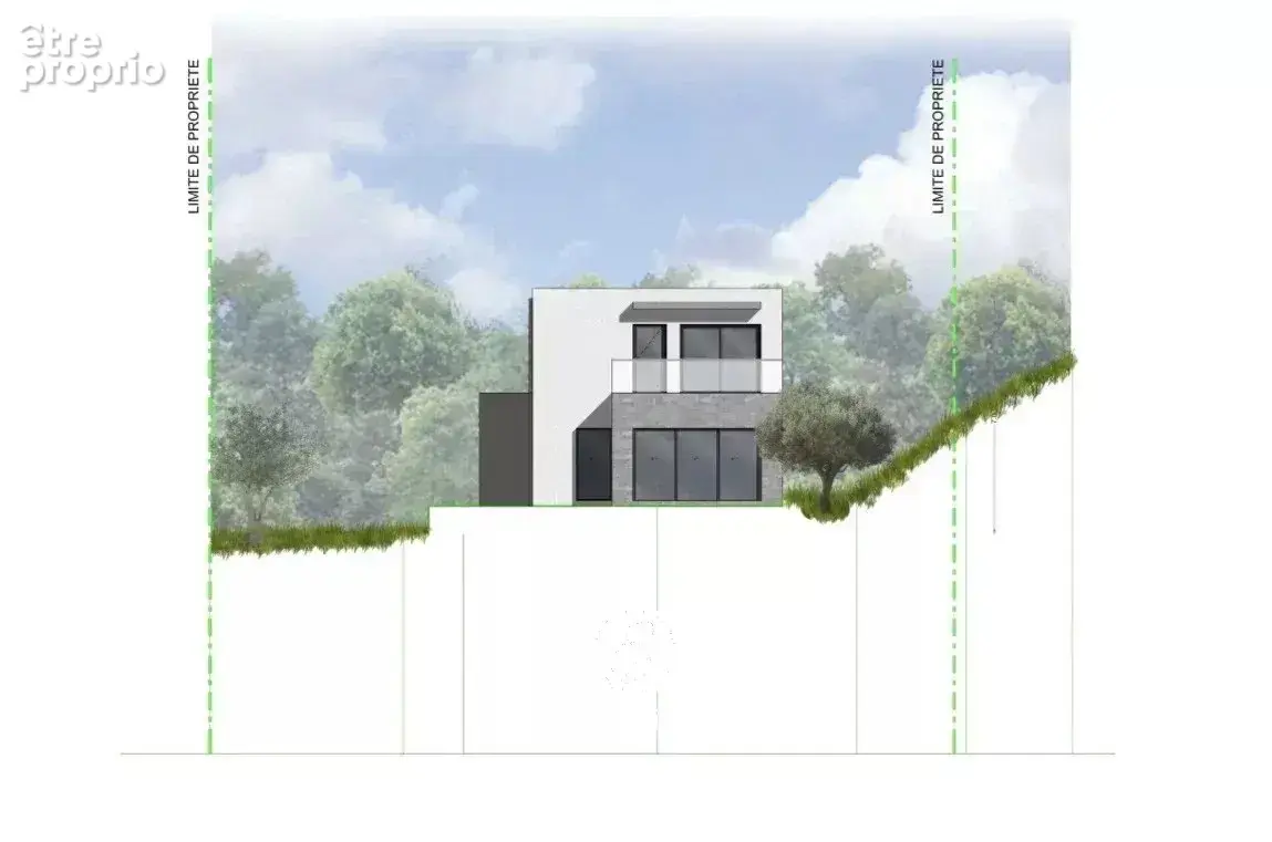 La gaude // village : terrain à batir avec permis de construire / 1200 m²/ plein sud / villa moderne / piscine - photo 3