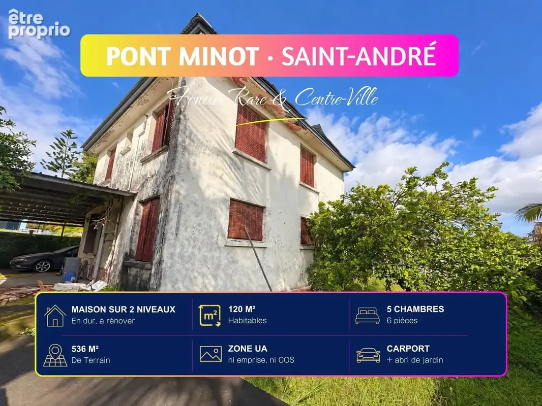 Maison 5 pièces 120 m² à vendre à Saint-Andre (97440) - photo 2