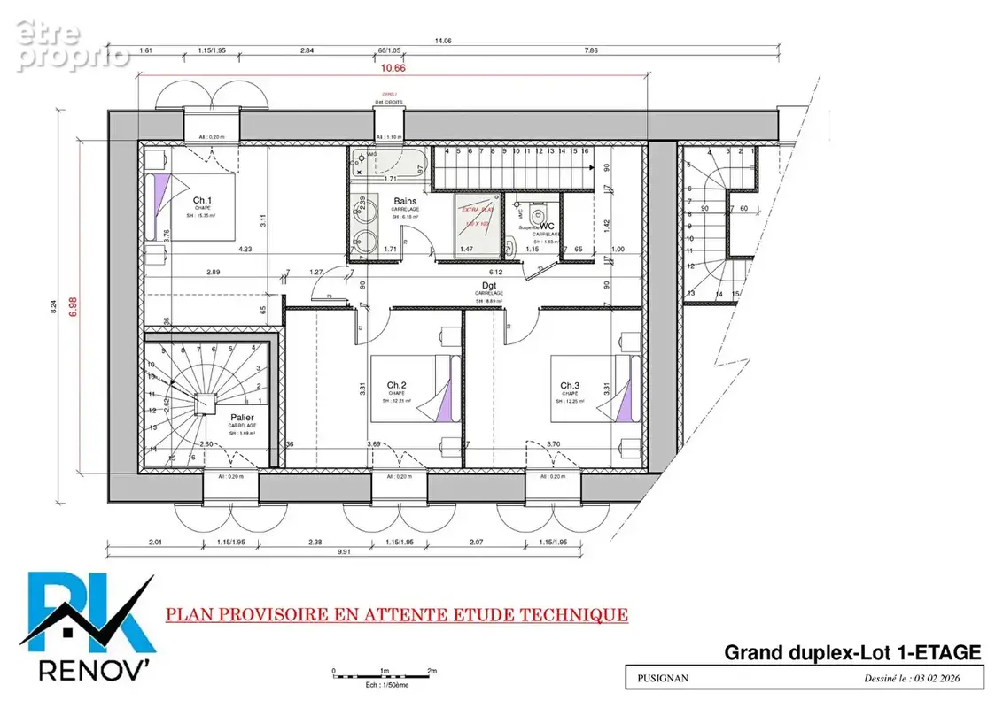 Appartement Duplex Pusignan 4 pièce(s) 112.46 m2 - photo 4