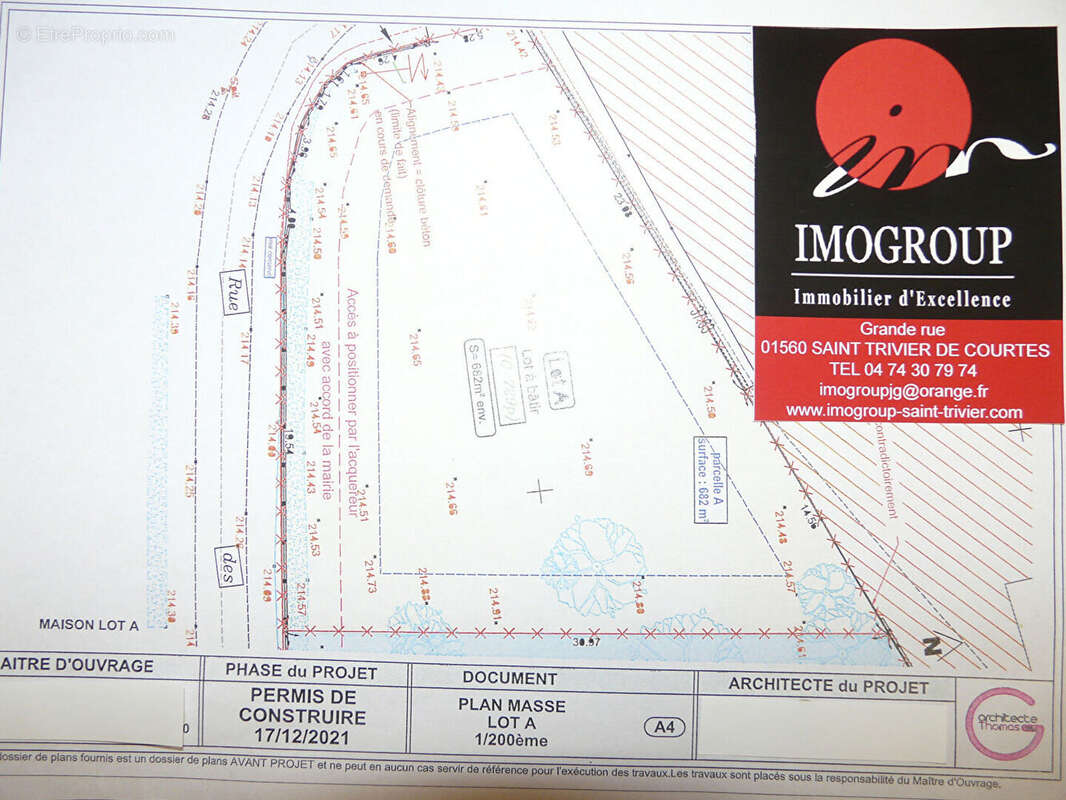 Terrain à MONTREVEL-EN-BRESSE