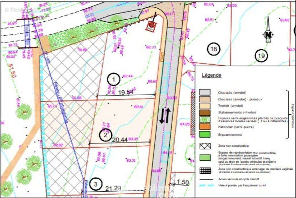 Lot numéro 2 - 320m² constructible + 282 m² hors lotissement - Terrain à LA RENAUDIERE