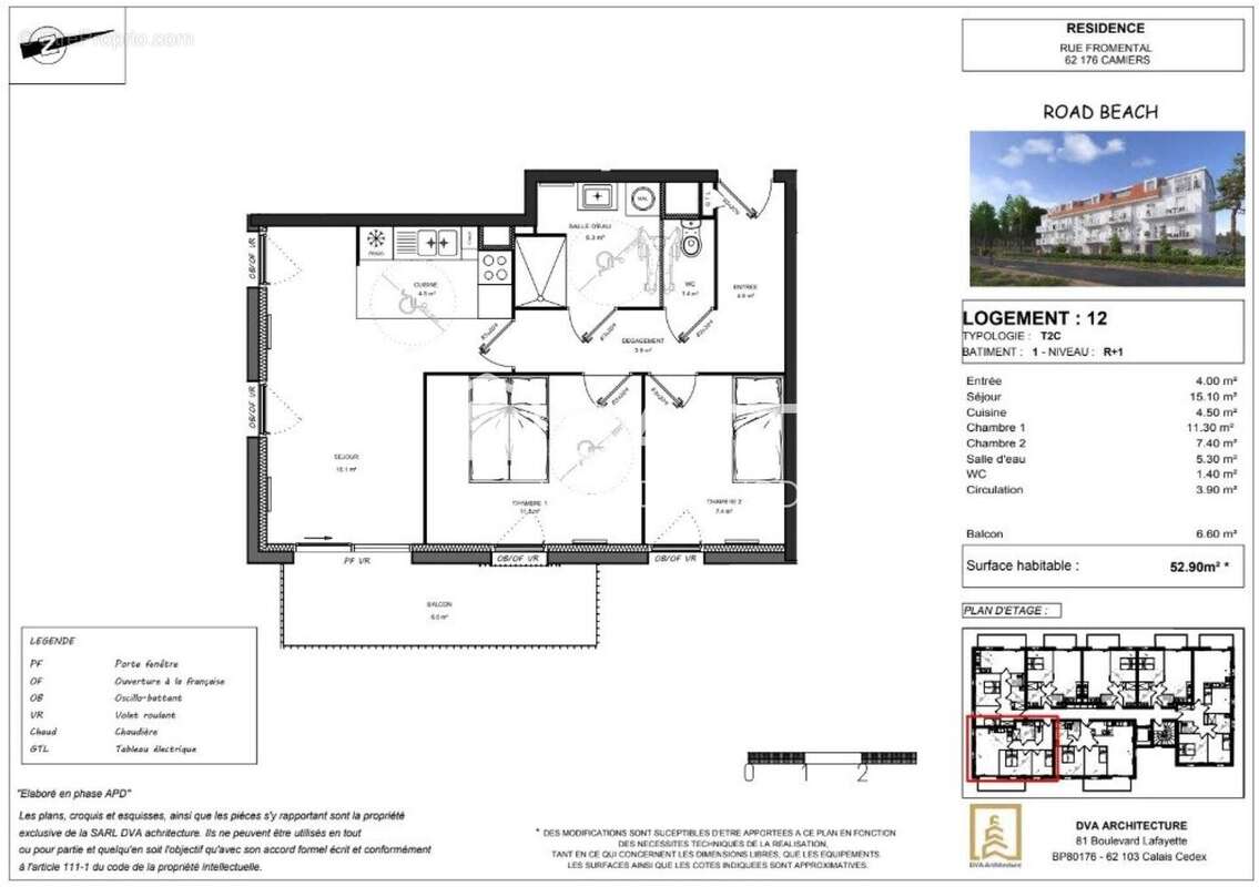 Appartement 53 m² à Camiers  - photo 8