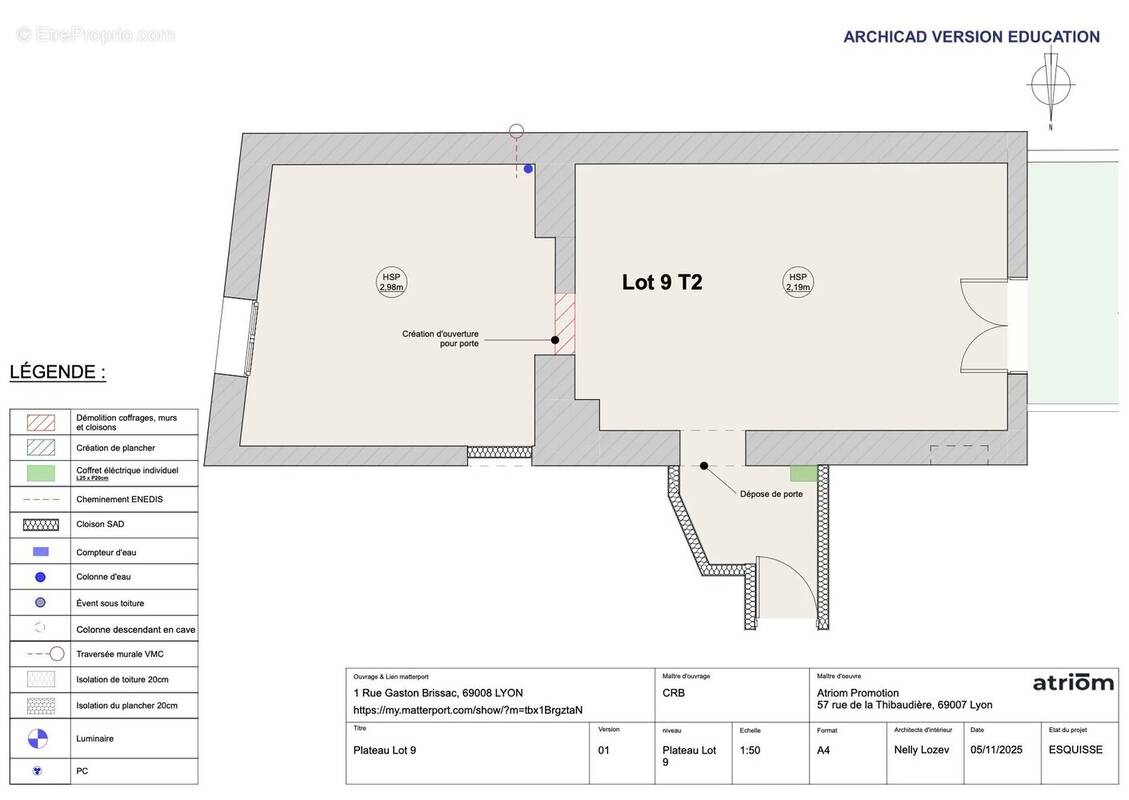 Appartement à LYON-8E