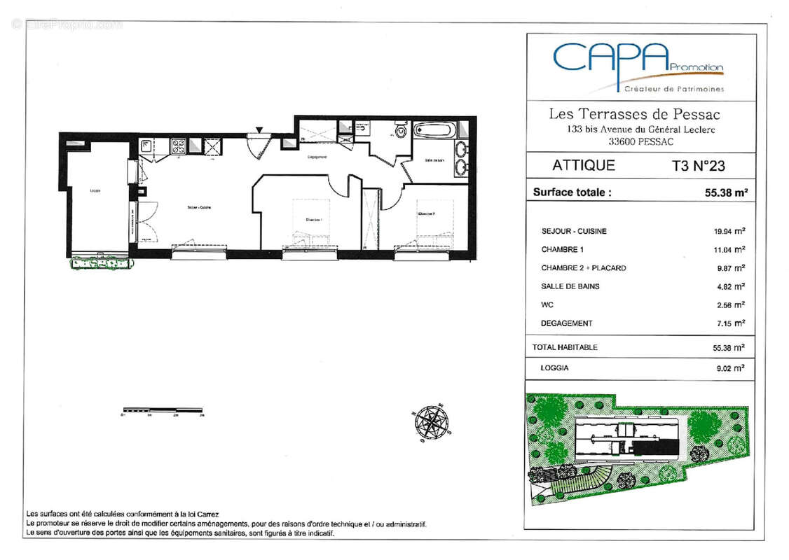 Appartement à PESSAC