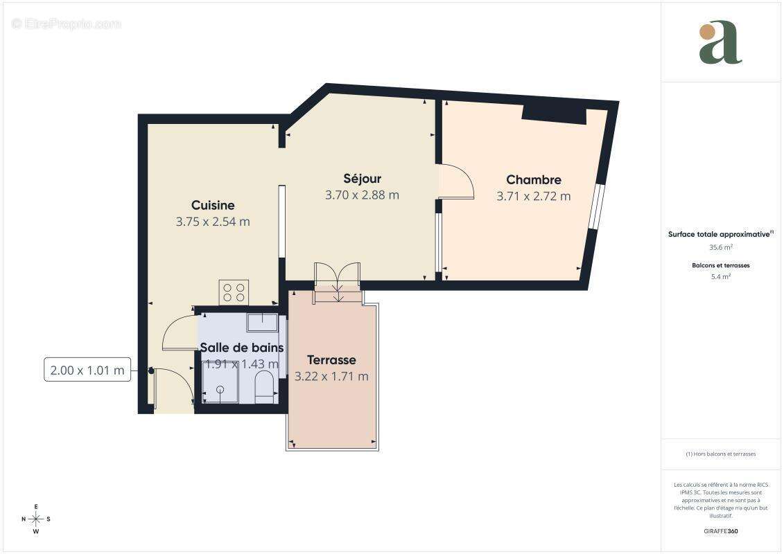 Appartement avec terrasse de 7m² en vente à  Paris 11e, Rue de la Fontaine au Roi (75011) - photo 15