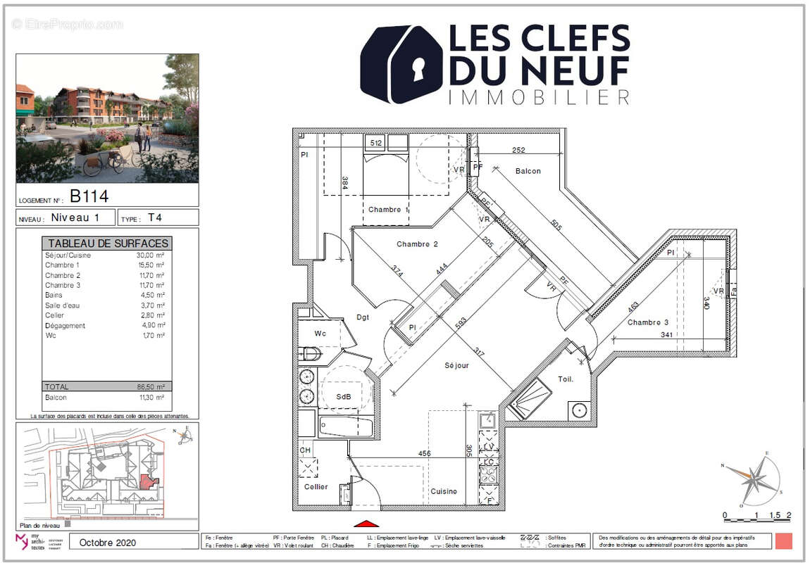 Appartement à SAINT-ORENS-DE-GAMEVILLE