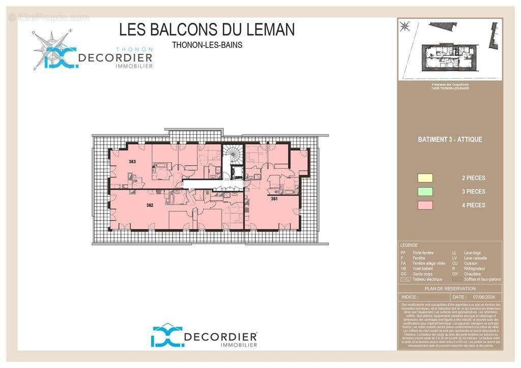 T4 en attique à vendre - thonon-les-bains - photo 3