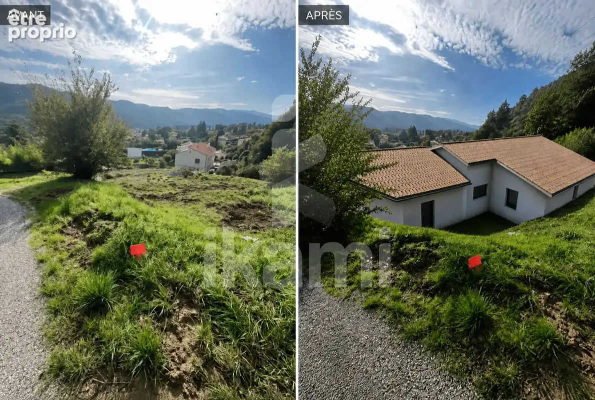Terrain constructible viabilisé avec vue imprenable sur la vallée de l'Eyrieux - photo 3