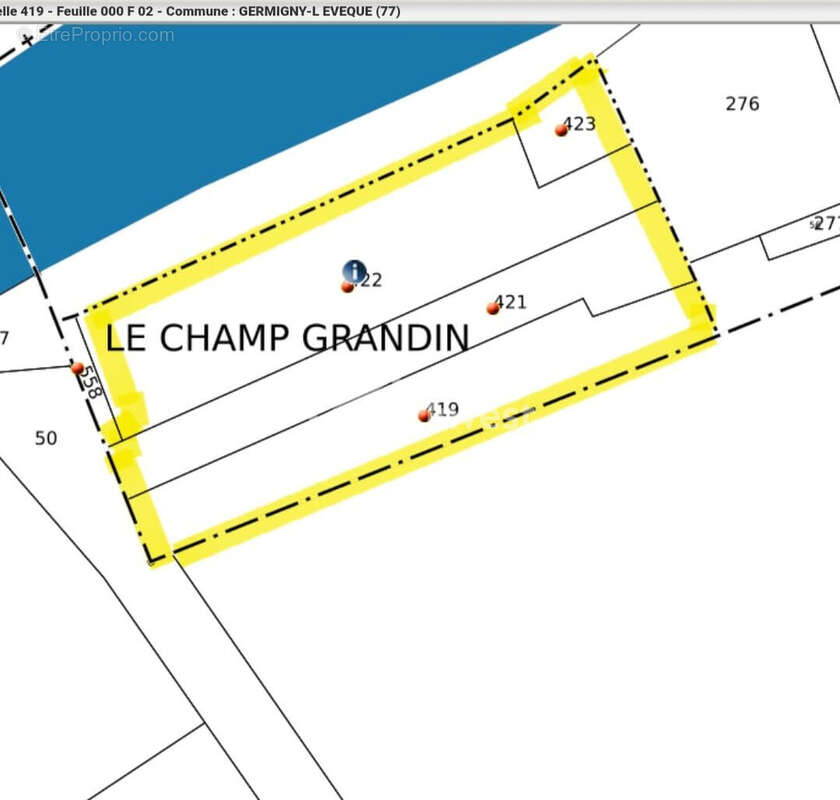 Terrain à GERMIGNY-L'EVEQUE