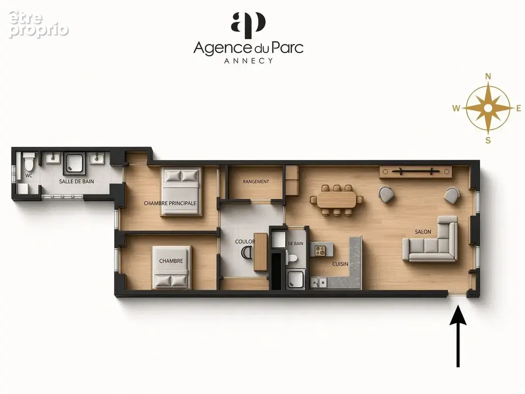Appartement 3 pièces 86 m² à vendre à Annecy (74000) - photo 5