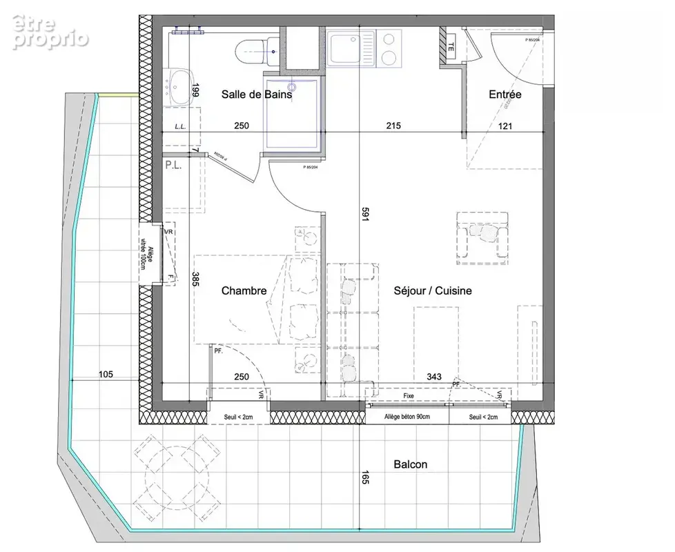 Appartement à THONON-LES-BAINS