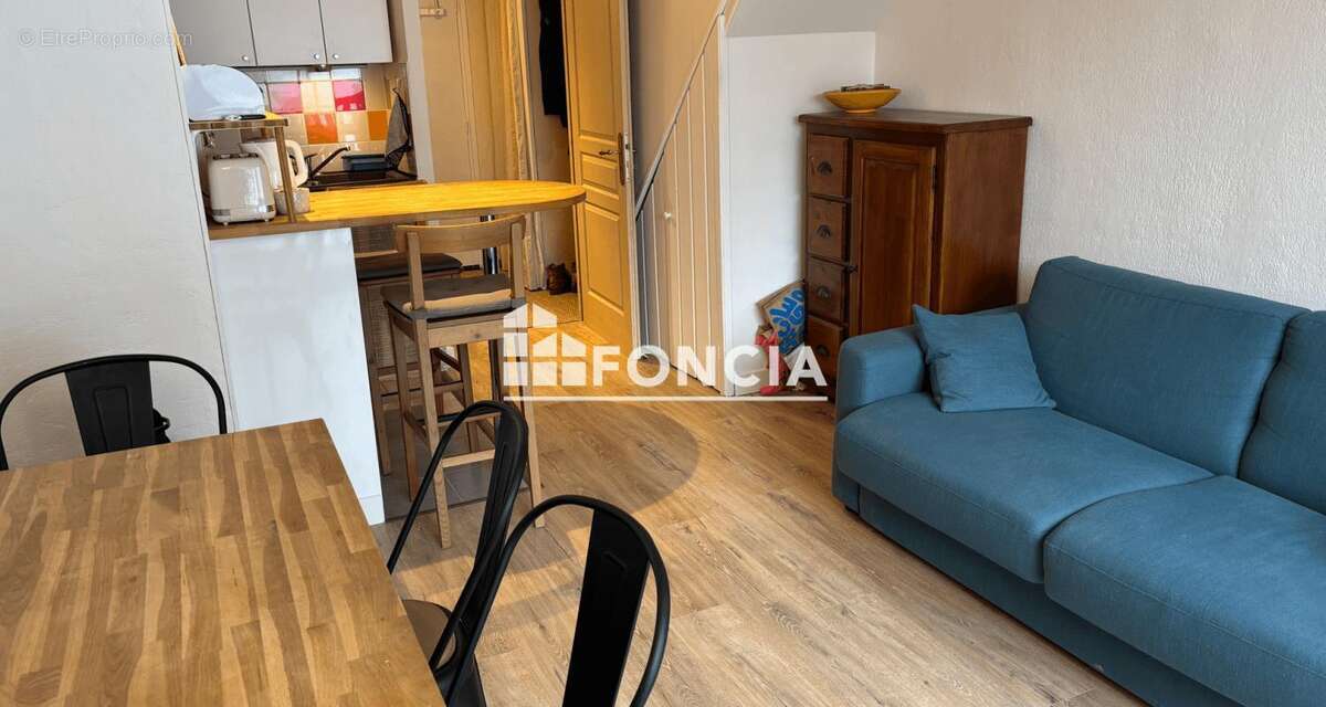 La foux d'allos, 200m du centre,  confortable et chaleureux t3 de 45m2 en duplex, 2 belles chambres, spacieux sejour avec terras - photo 6