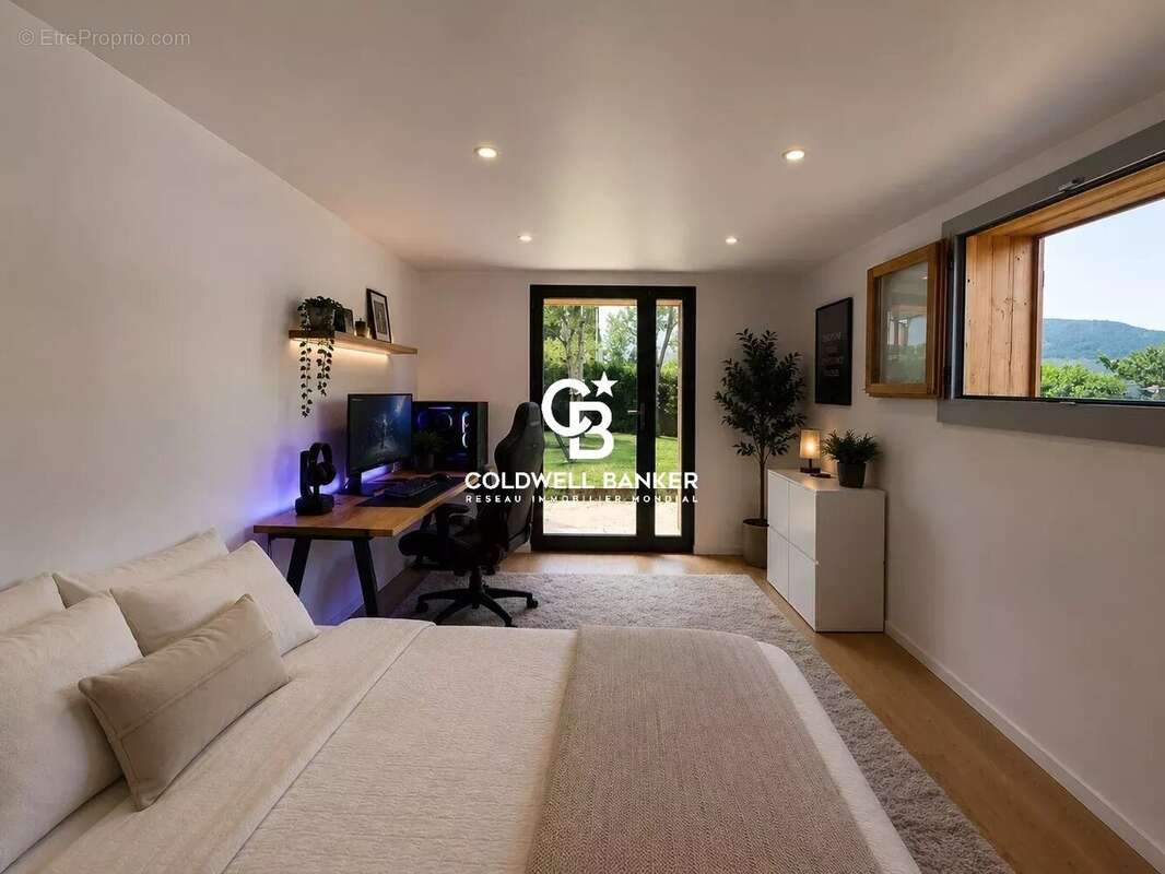 Maison chalet à Vétraz-Monthoux avec piscine chauffée, 5 chambres et jardin arboré - photo 11