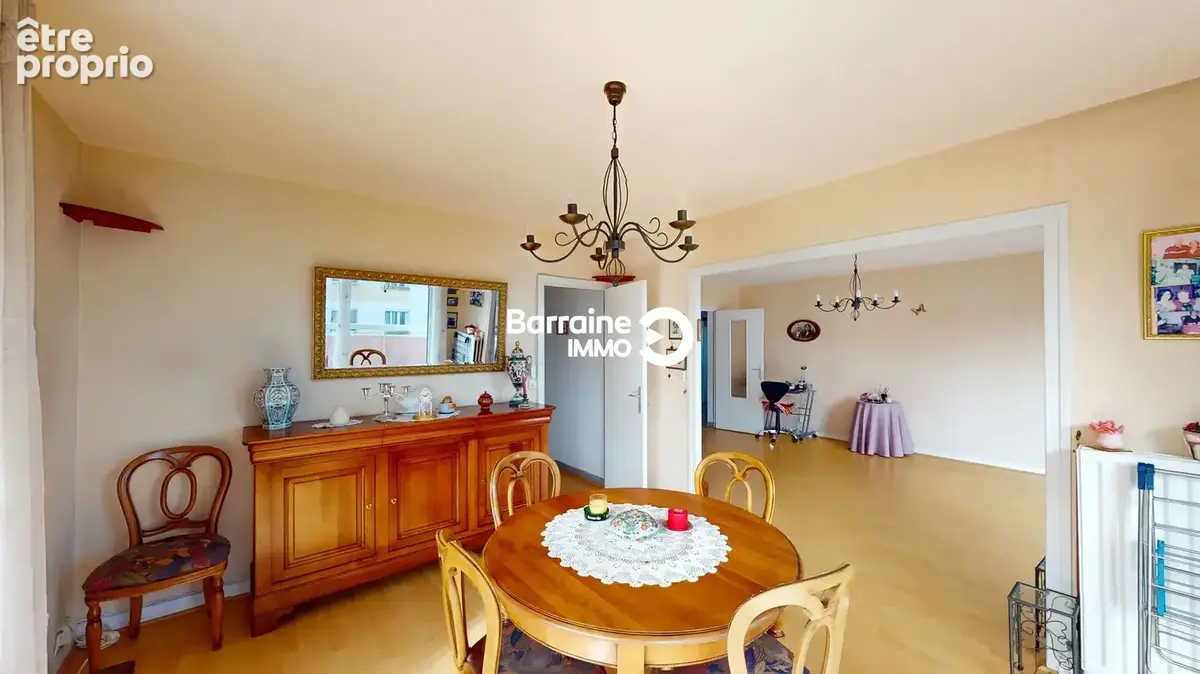 A vendre- lorient secteur merville- appartement t5 de 90 m² avec balcon -garage-ascenseur - photo 3