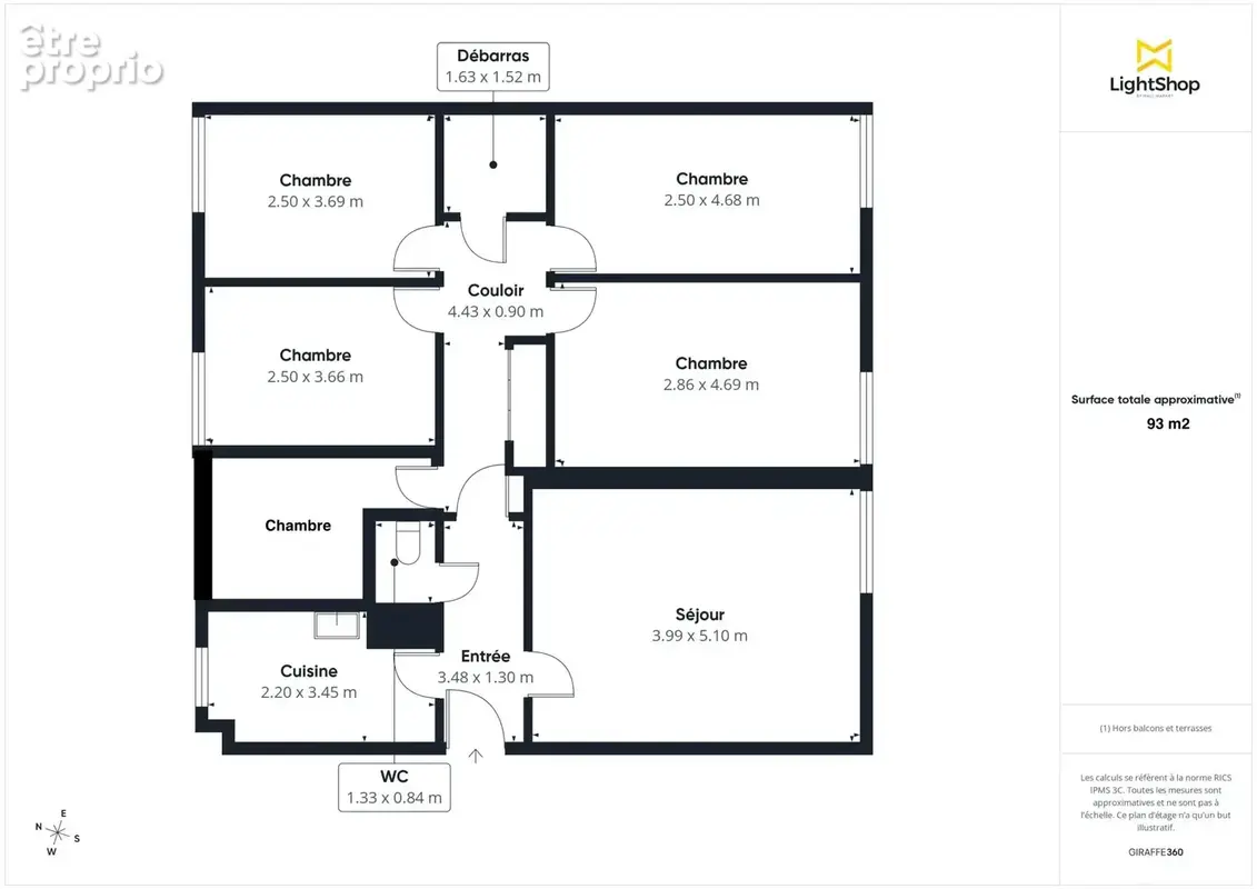 À VENDRE – Beau 2 pièces de 52,05 m² avec balcon, ascenseur, parking et cave - photo 8