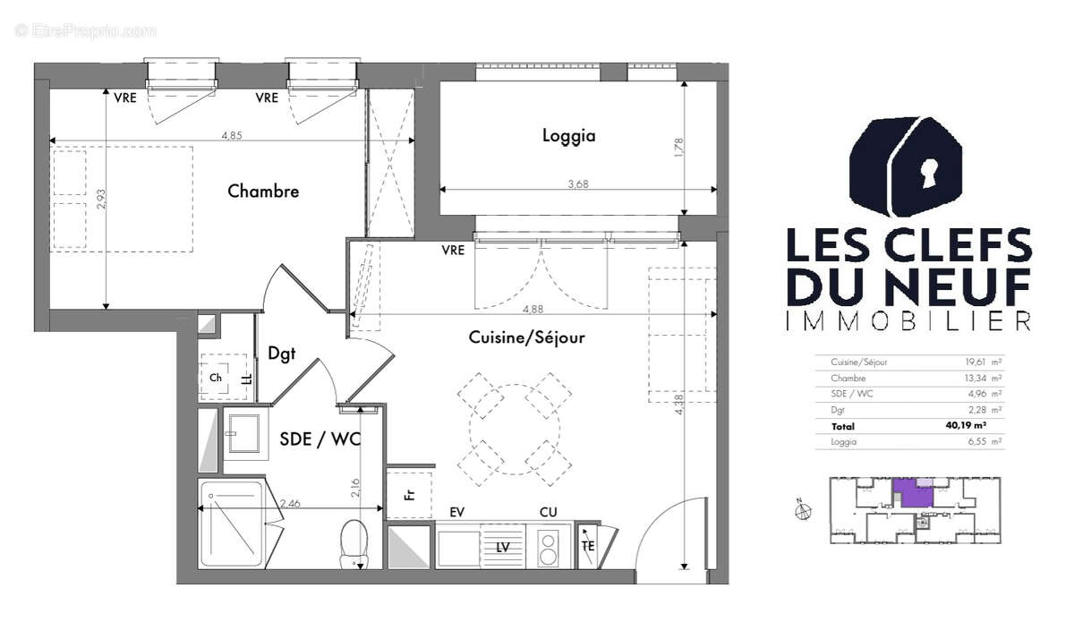 Appartement à TOULOUSE