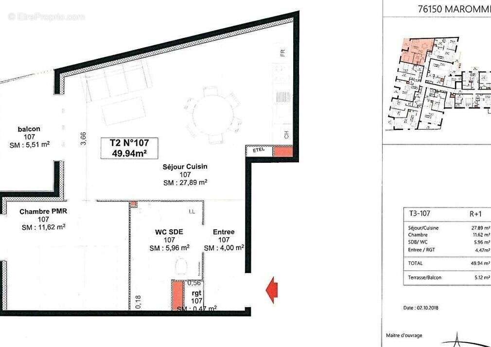 Appartement à MAROMME