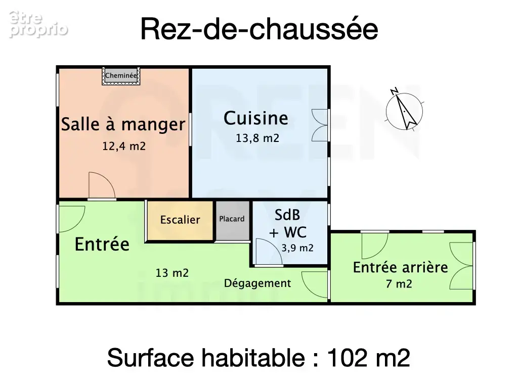 COLMÉRY (58350) - Maison 4 pièces 102 m2 - 627 m2 de terrain - photo 2