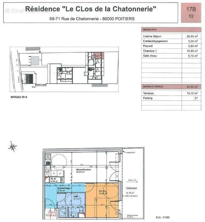 Appartement à POITIERS