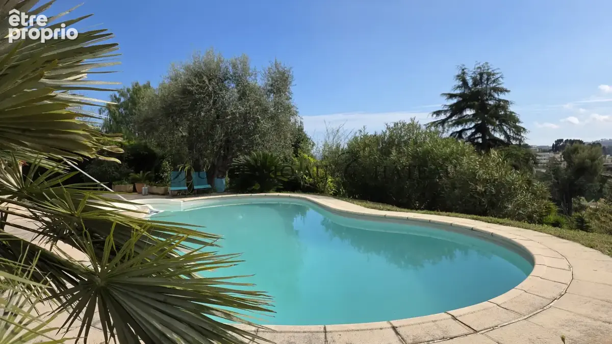 French riviera- cagnes sur mer superbe maison  au calme total avec piscine et vue mer exceptionnelle - 5 chamb - photo 4