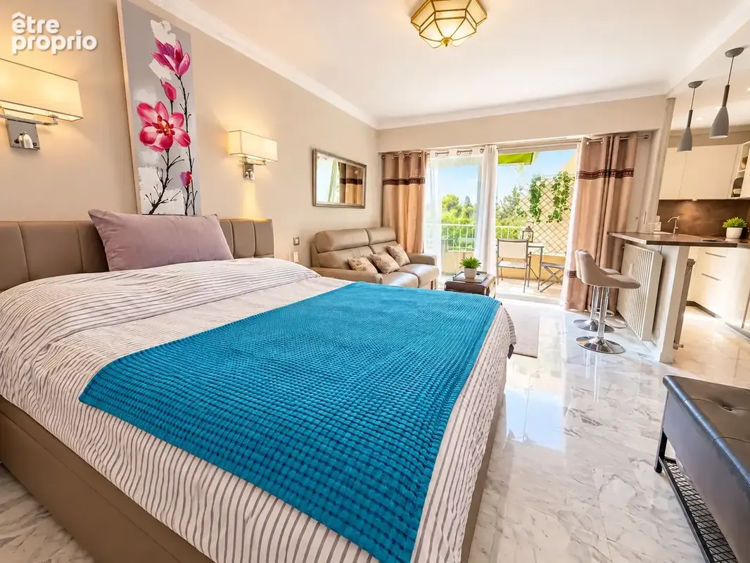 Cannes croisette 32 m2 sol terrasse ouest parc 12 % forte rentabilité - photo 2