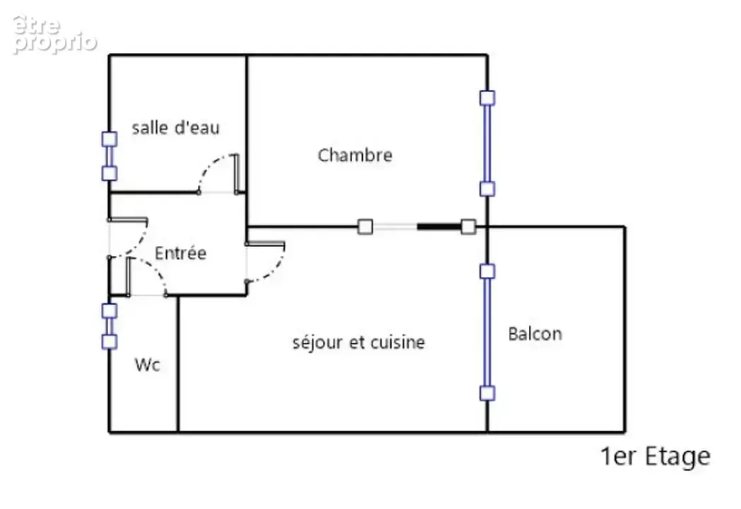  ? T1 bis meublé 21m² ? Balcon, Parking, Clim, Fibre ? Proche