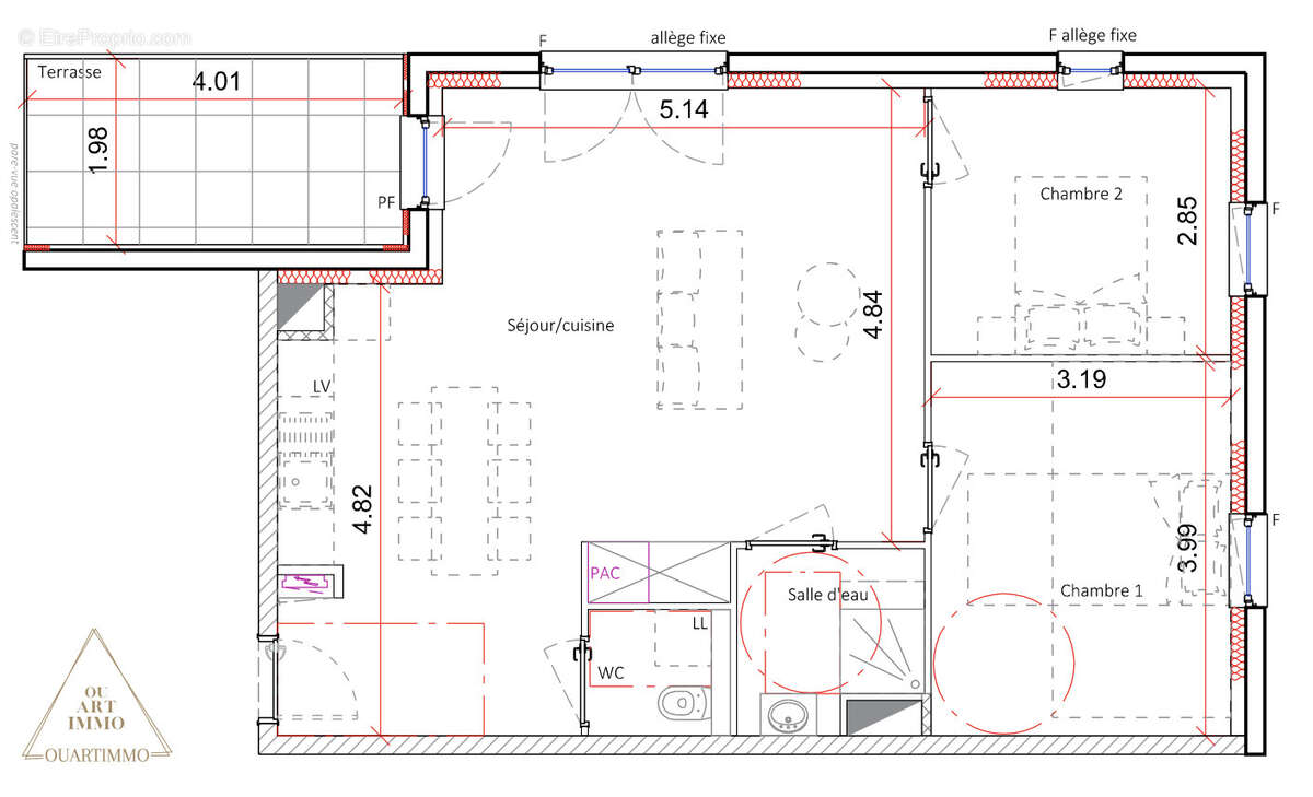 Appartement à MITTELSCHAEFFOLSHEIM